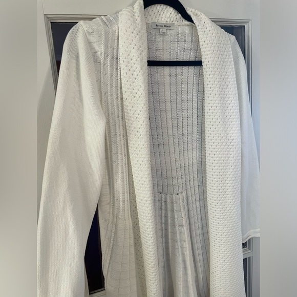 Studio Works White Cardigan Large - Picture 3 of 6